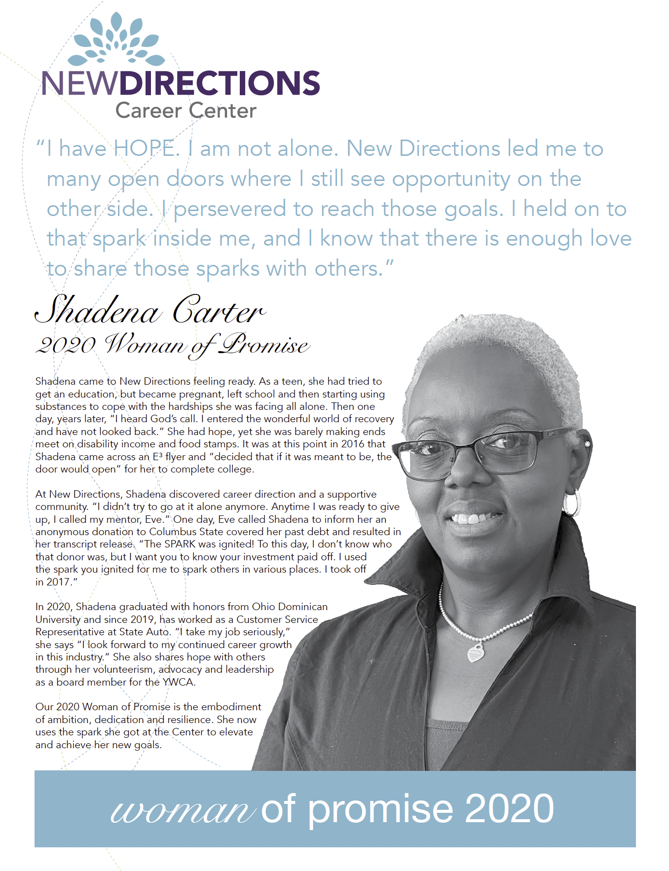 Woman of Promise Shadena Carter